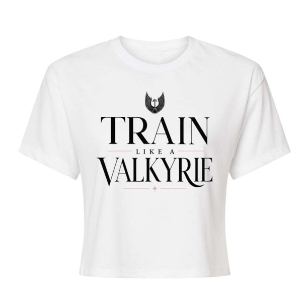 TRAIN LIKE A VALKYRIE - WOMEN'S CROP T-SHIRT - $QFDD4S$ Thumbnail