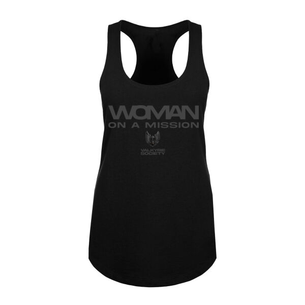 WOMAN ON A MISSION - WOMEN'S FITTED TANK - $ZQ2WHF$ Thumbnail