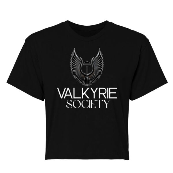 VALKYRIE SOCIETY LOGO - WOMEN'S CROP T-SHIRT - $WG3PQJ$ Thumbnail